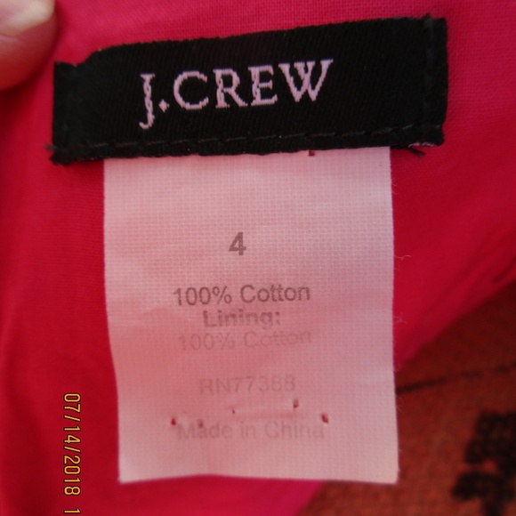 J. Crew hot pink seersucker halter dress Sz 4 1350 - Picture 7 of 7